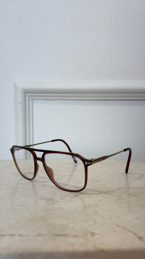 Tom Ford Blue Light Glasses Burgundy and Gold