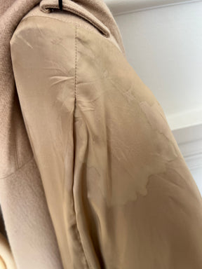 Wardrobe NYC Beige Wool Double Breasted Coat, 1