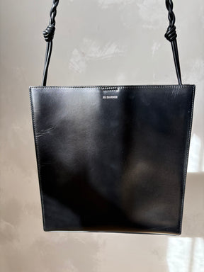 Jil Sander Black Leather Medium Tangle BAg