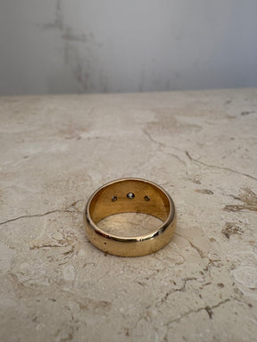 Goldie Paris Yellow Gold and Diamond Gypsy Ring