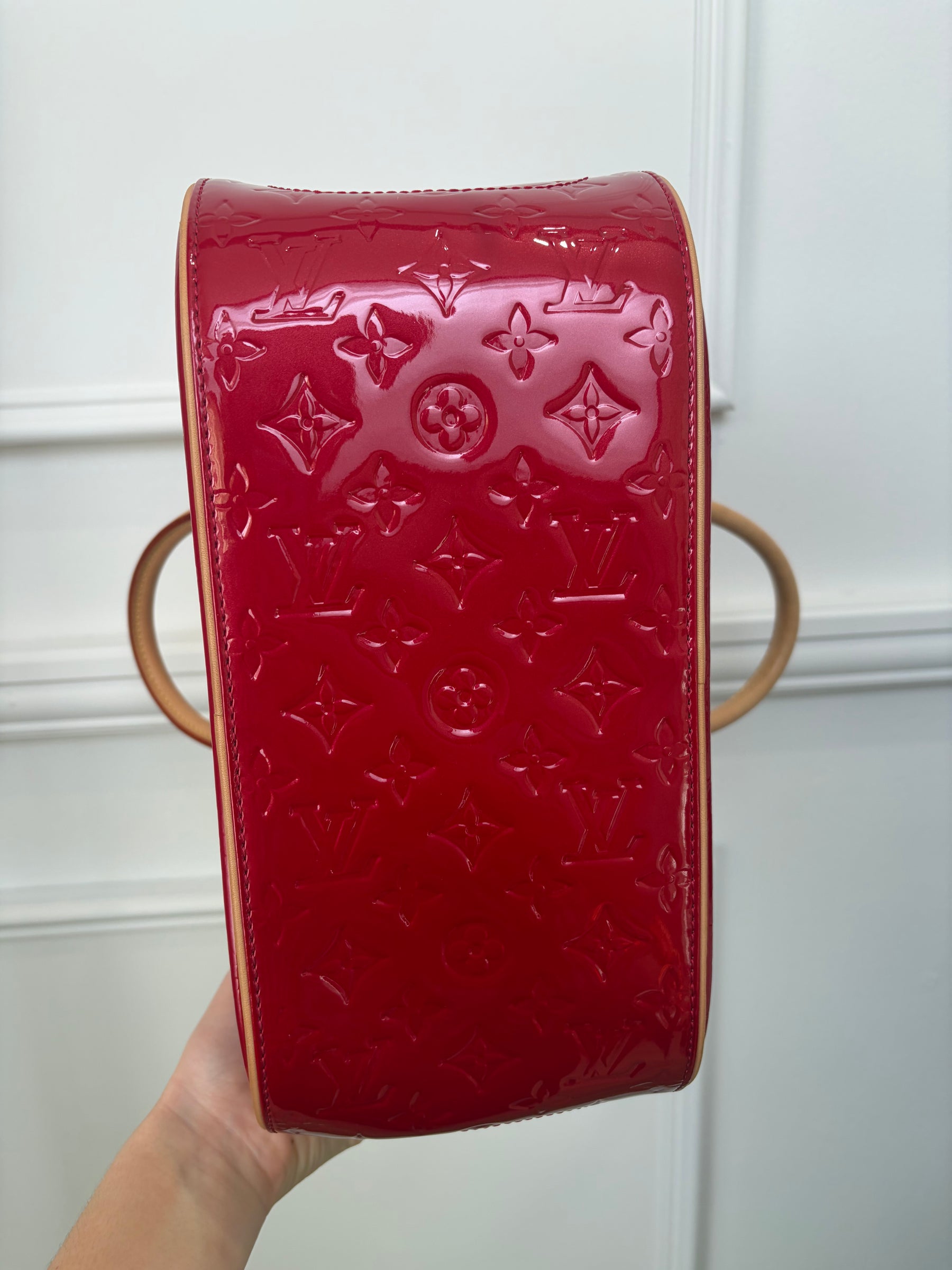 Louis Vuitton Red Vernis Leather Summit Drive Bag