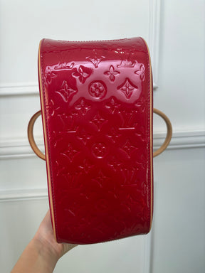 Louis Vuitton Red Vernis Leather Summit Drive Bag