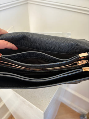 Alexander Wang Black Grained Leather Clutch