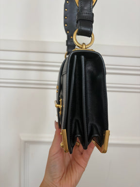 Prada Black Leather Cahier Bag