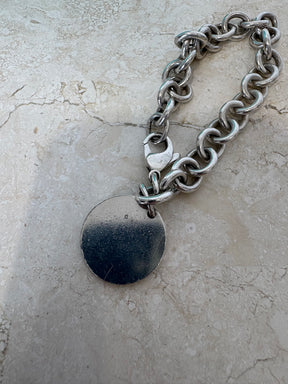 Tiffany & Co. Sterling Silver Logo Chain Bracelet