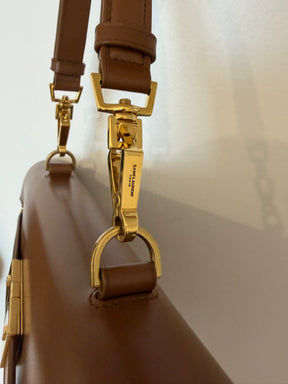 Saint Laurent Tan Leather Manhattan Top Handle Bag