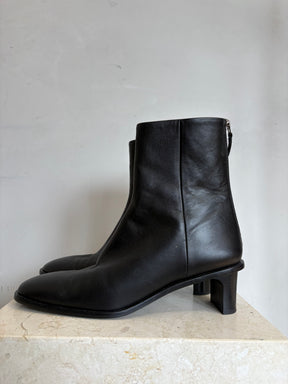 A Emery Black Booties   Zip Up, 40