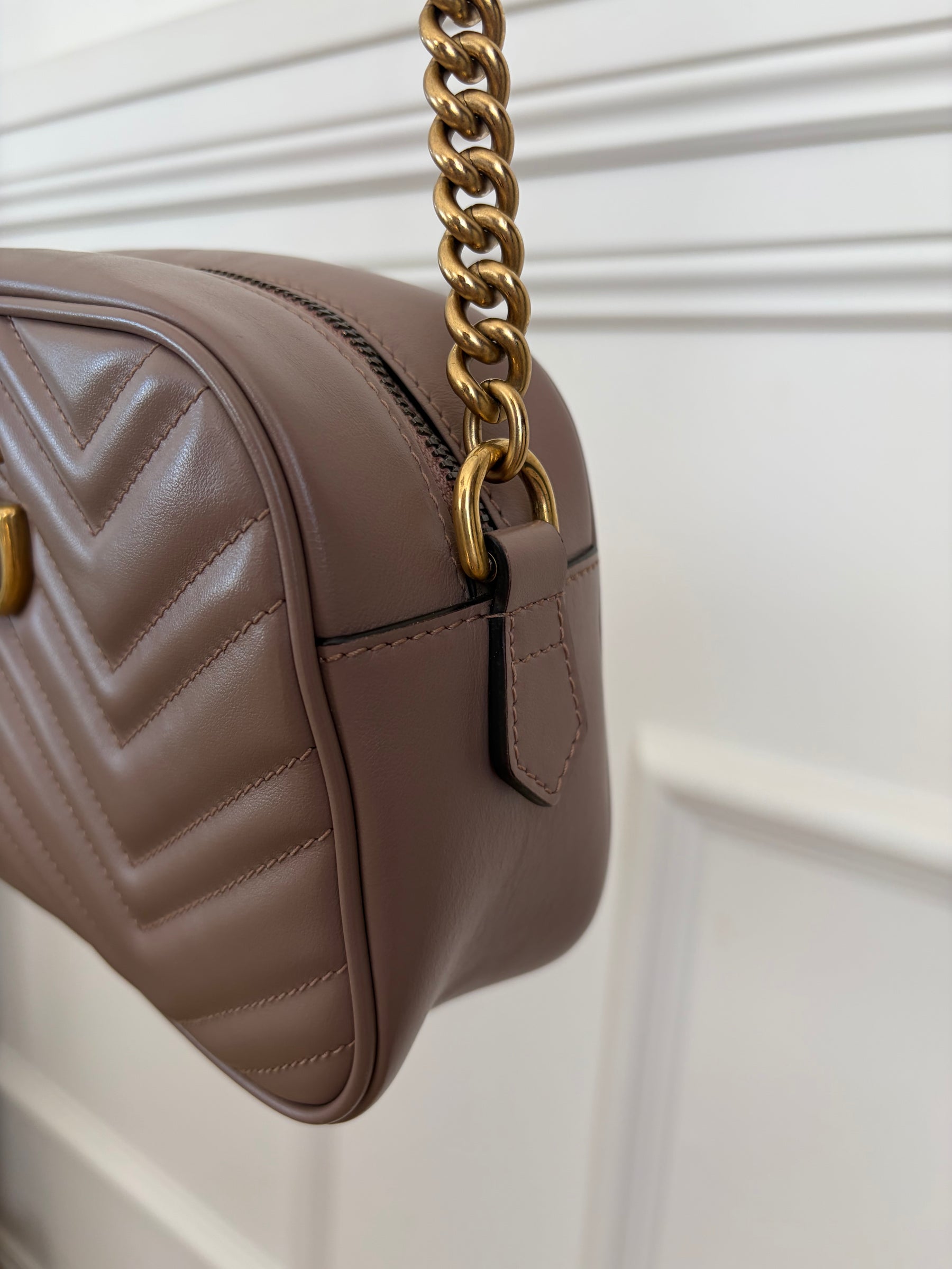Gucci Rose Poudre Marmont Camera Bag
