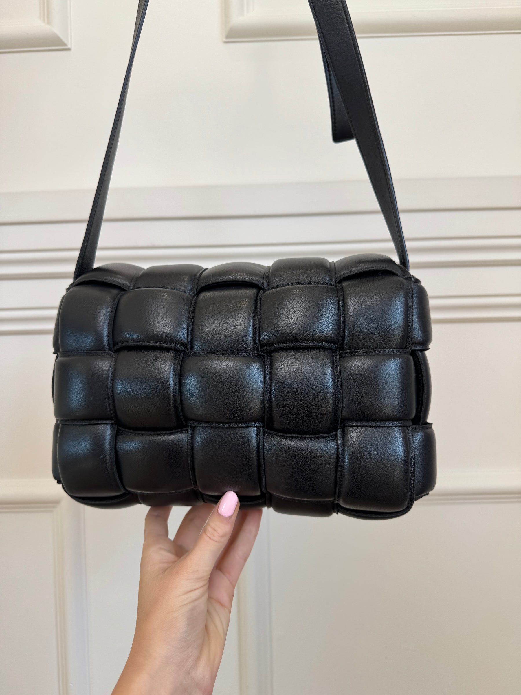 Bottega Veneta Black Padded Cassette Bag