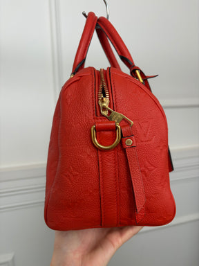 Louis Vuitton Terracotta Empreinte Leather Speedy 25