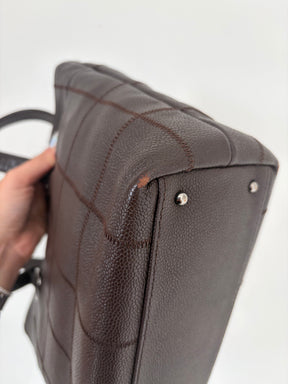 Chanel Chocolate Bar Leather Tote Bag