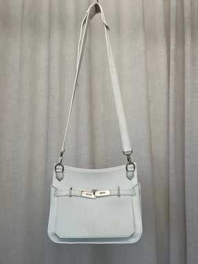Hermès White Leather Jypsiere 28