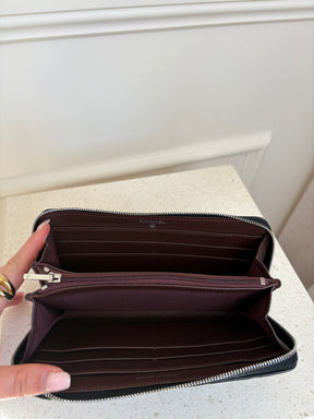Chanel Black Lambskin Leather Classic Zipped Wallet