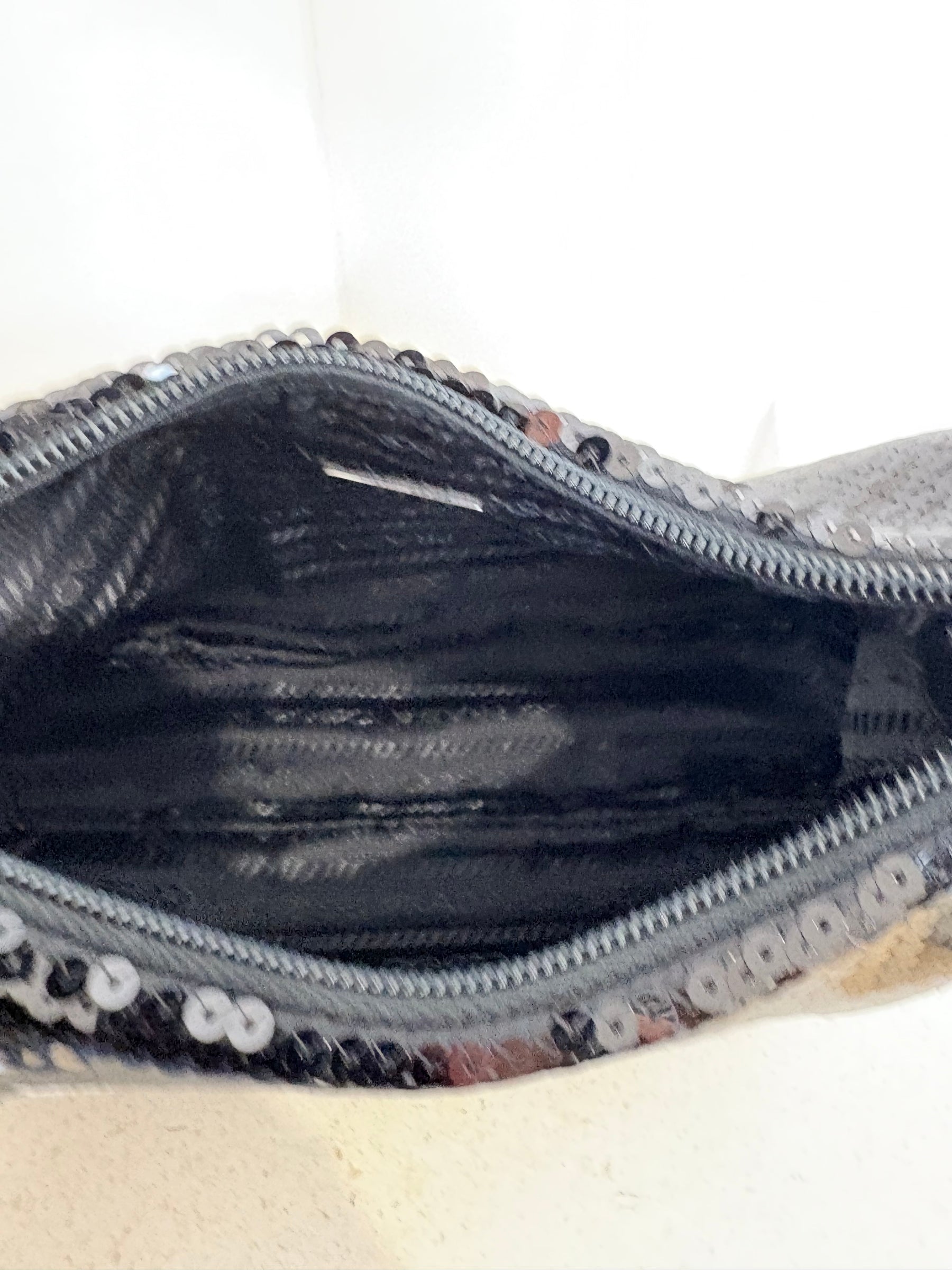 Prada Black Sequin Logo Re-edition Shoulder Bag