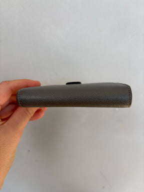 Hermès Grey Epsom Leather Bearn Card Wallet