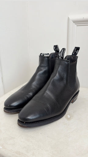 RM Williams Black Chelsea Boots, 38D