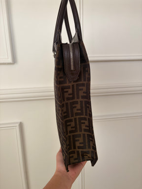Fendi Canvas Monogram Log.o Tote