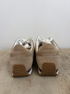 Totême Beige Nylon and Suede Quilted Runner, 37