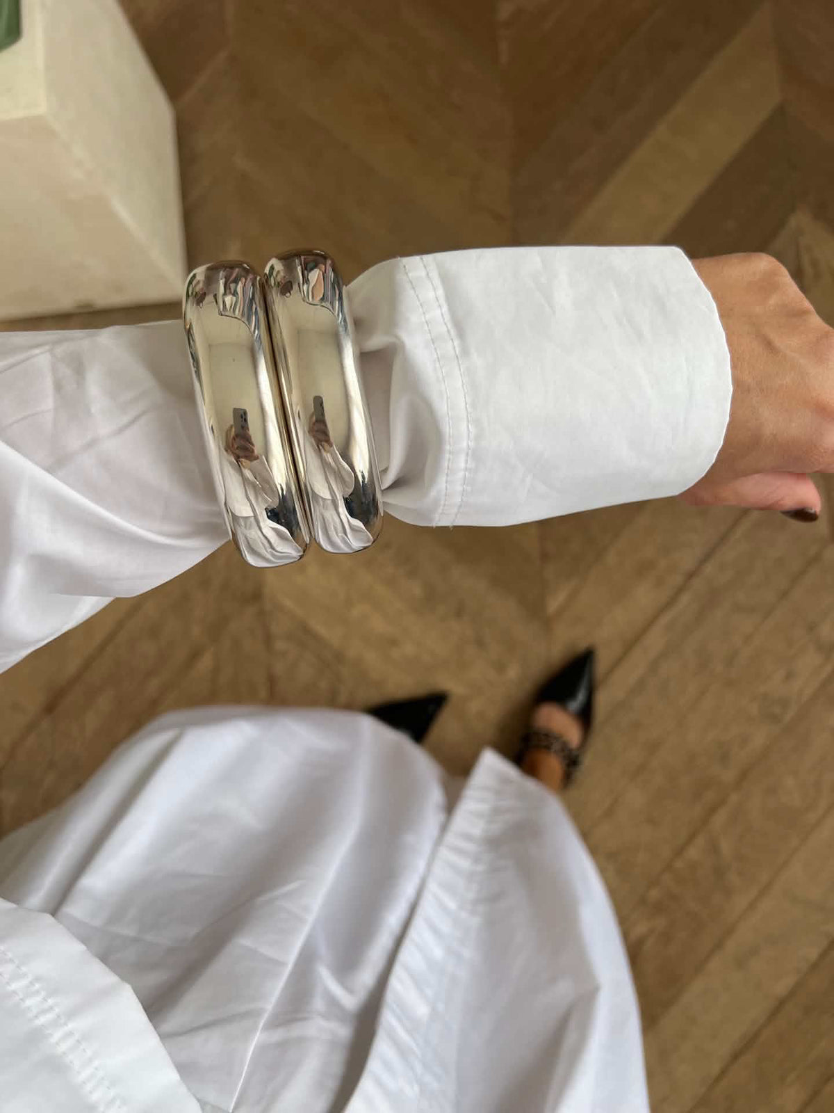 Tiffany & Co 1981 by Elsa Peretti Large Doughnut Bangle in 925 Sterling Silver