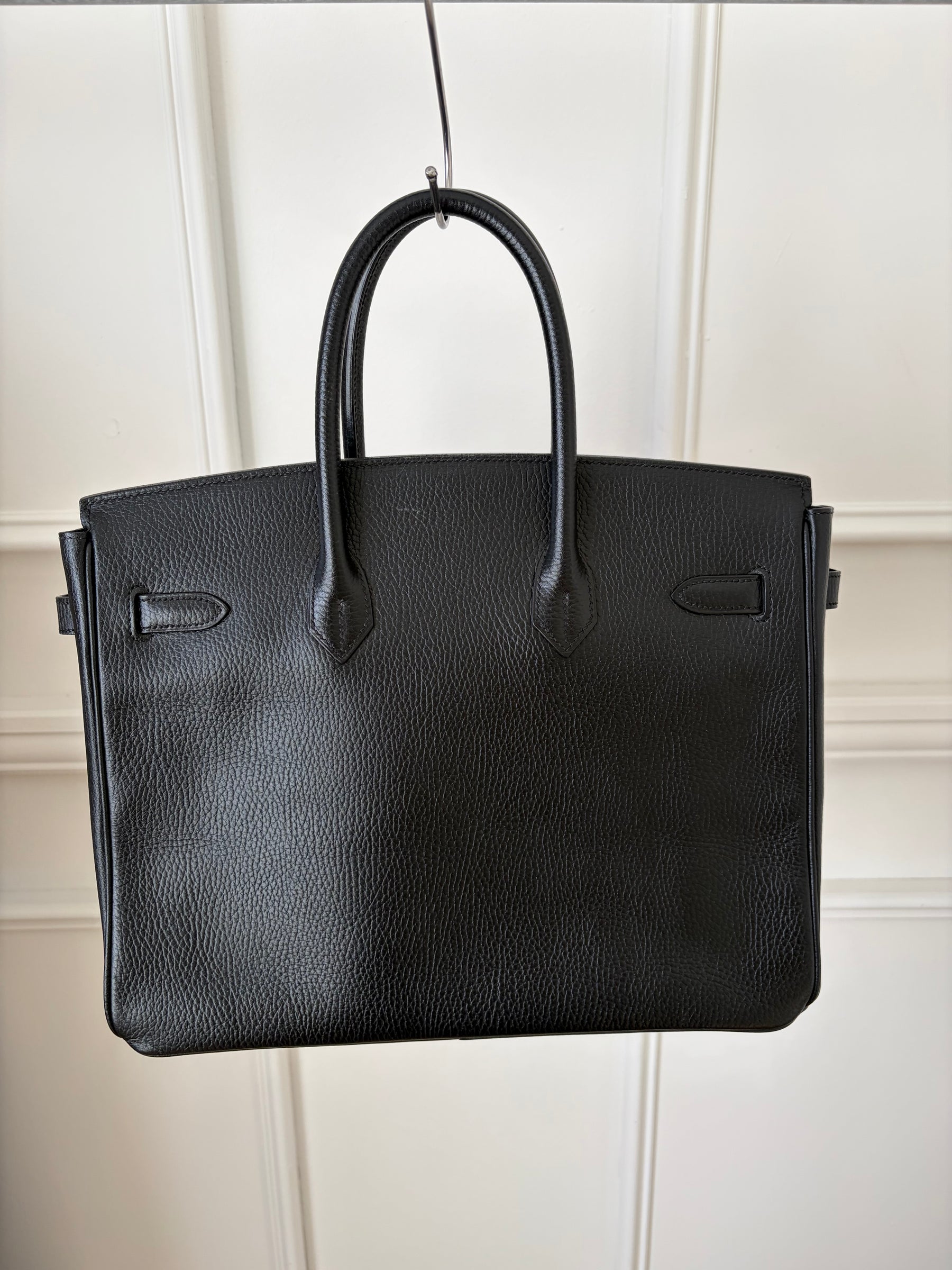 Hermès Birkin 35 in Black Ardennes Leather with Gold Hardware