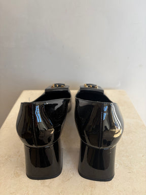 Louis Vuitton Black Patent Leather 'Shake' Pumps, 39