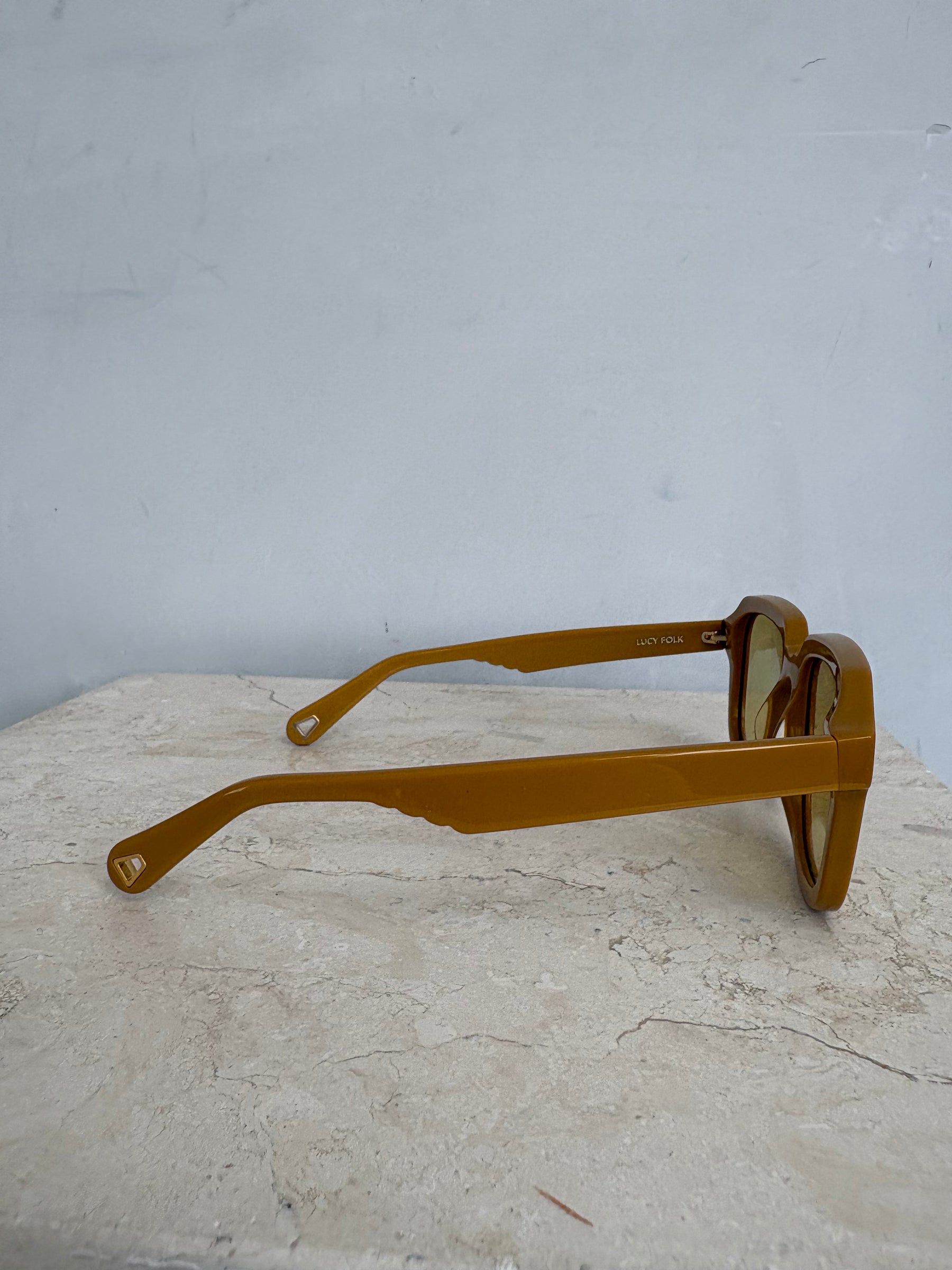 Lucy Folk Mustard Astral Traveller Sunglasses
