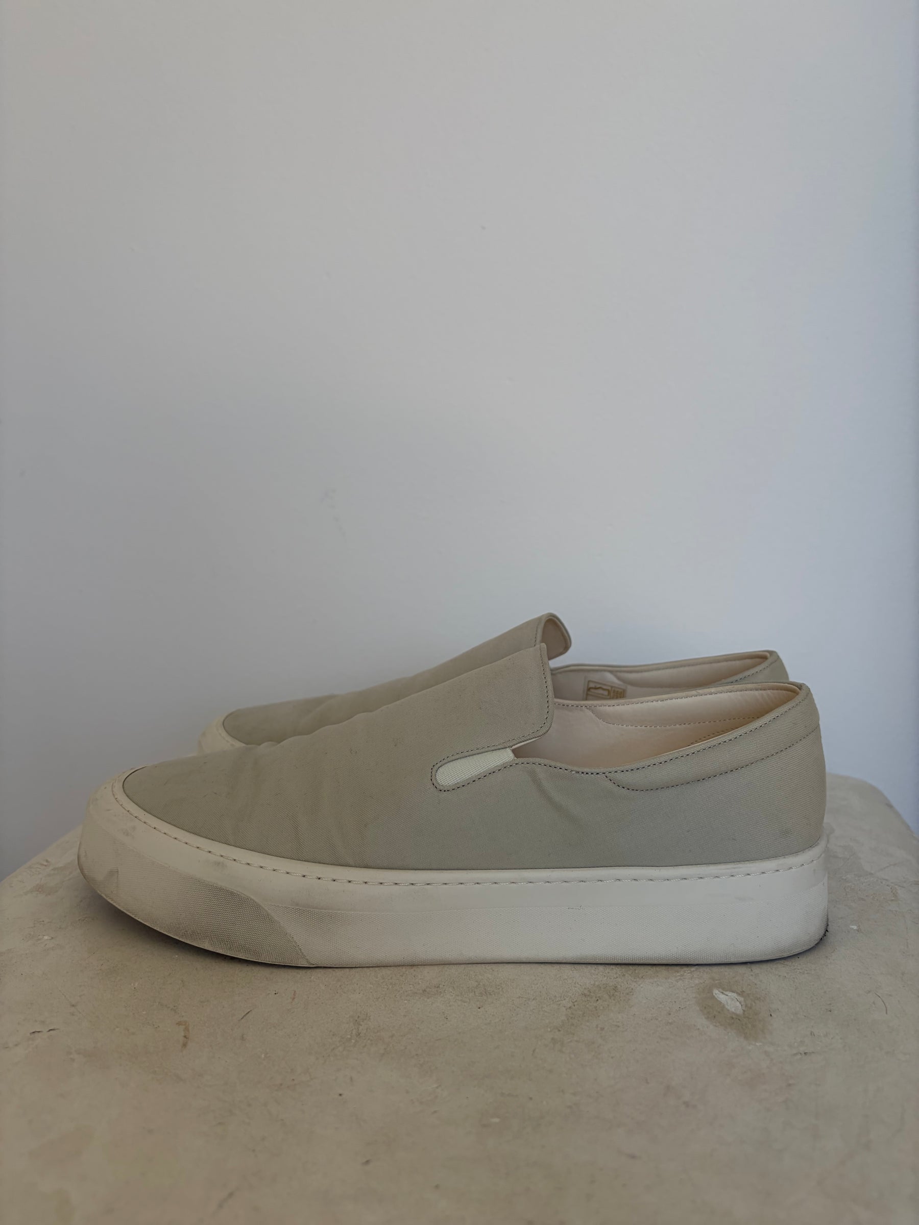 The Row Stone Canvas Slip On Sneaker, 40