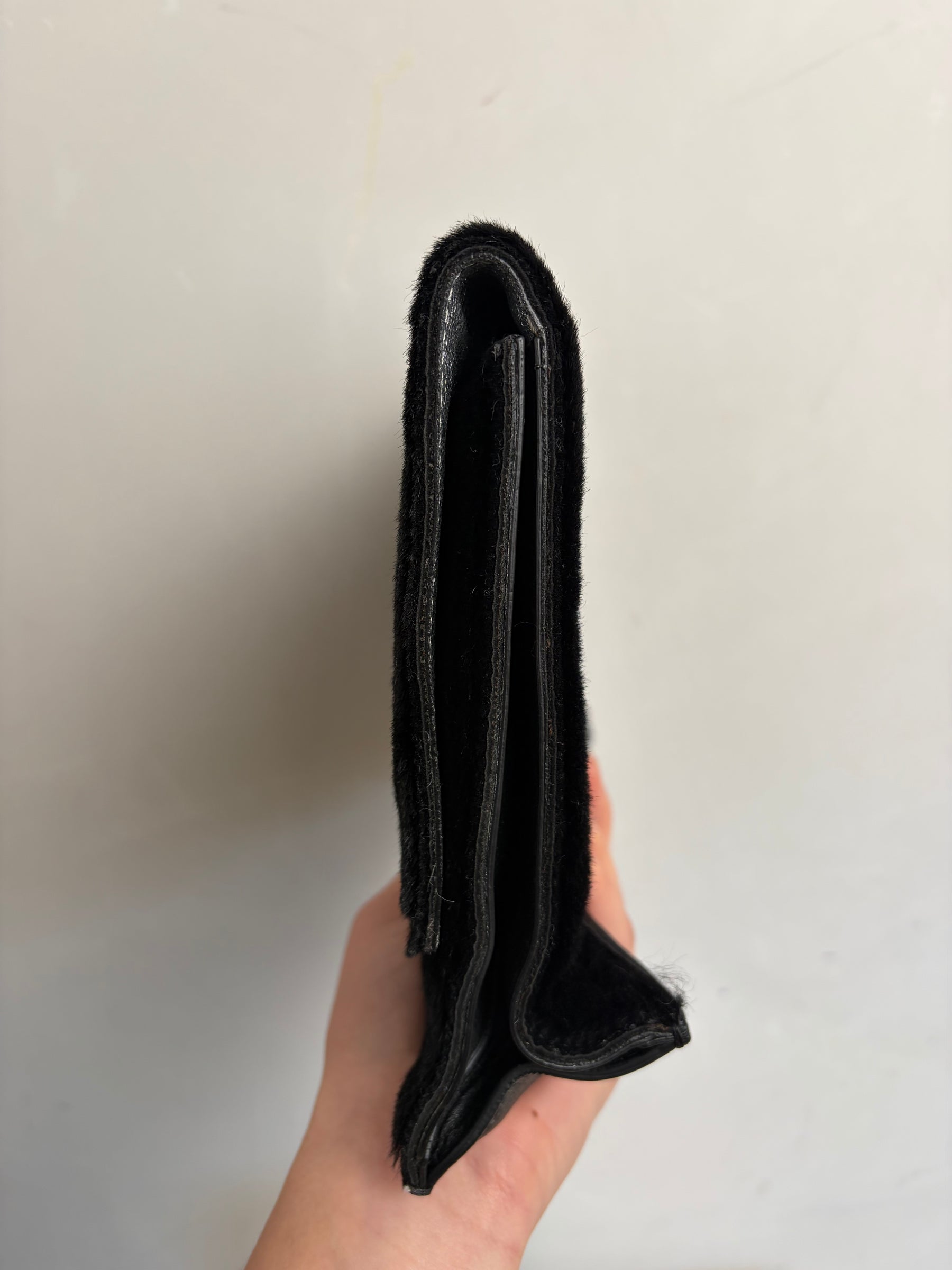 Proenza Schouler Black Ponyhair Ps1 Clutch