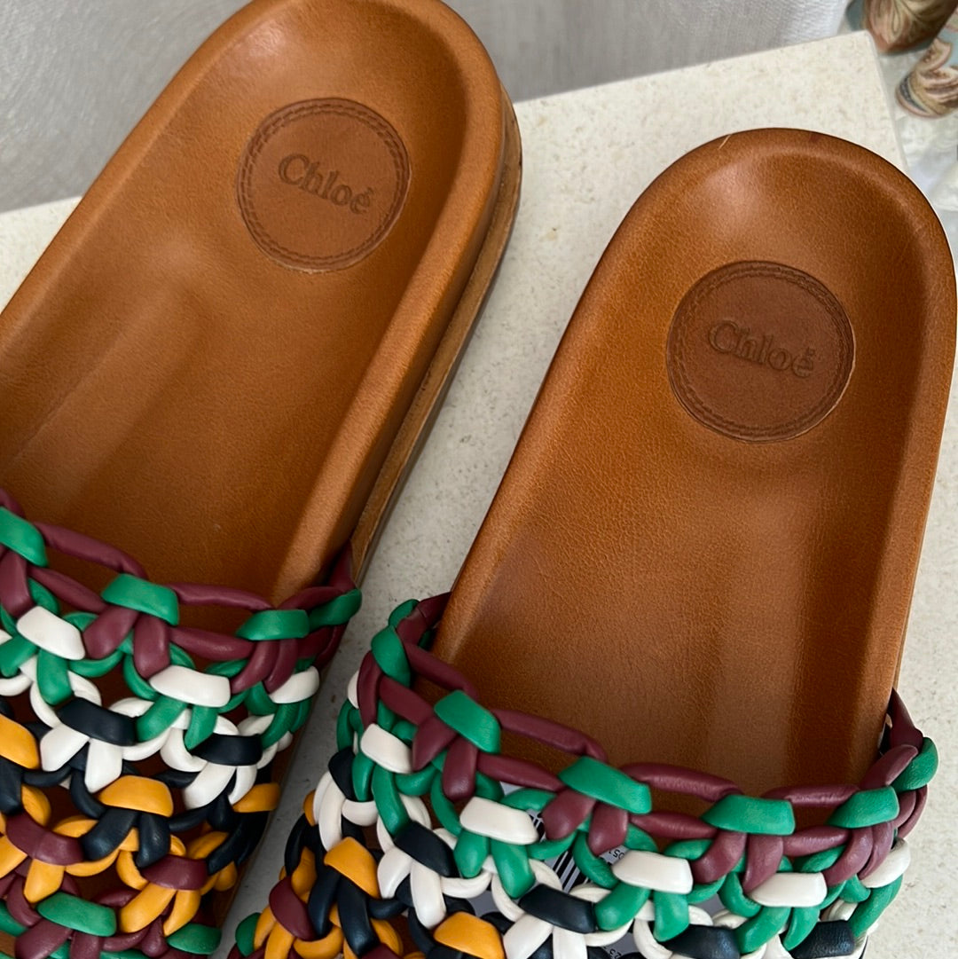 Chloe Wavy Slide Multicolour, 41