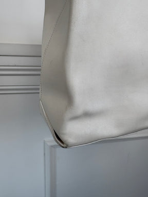 Chanel 31 Rue Cambon White Leather Shopping Bag