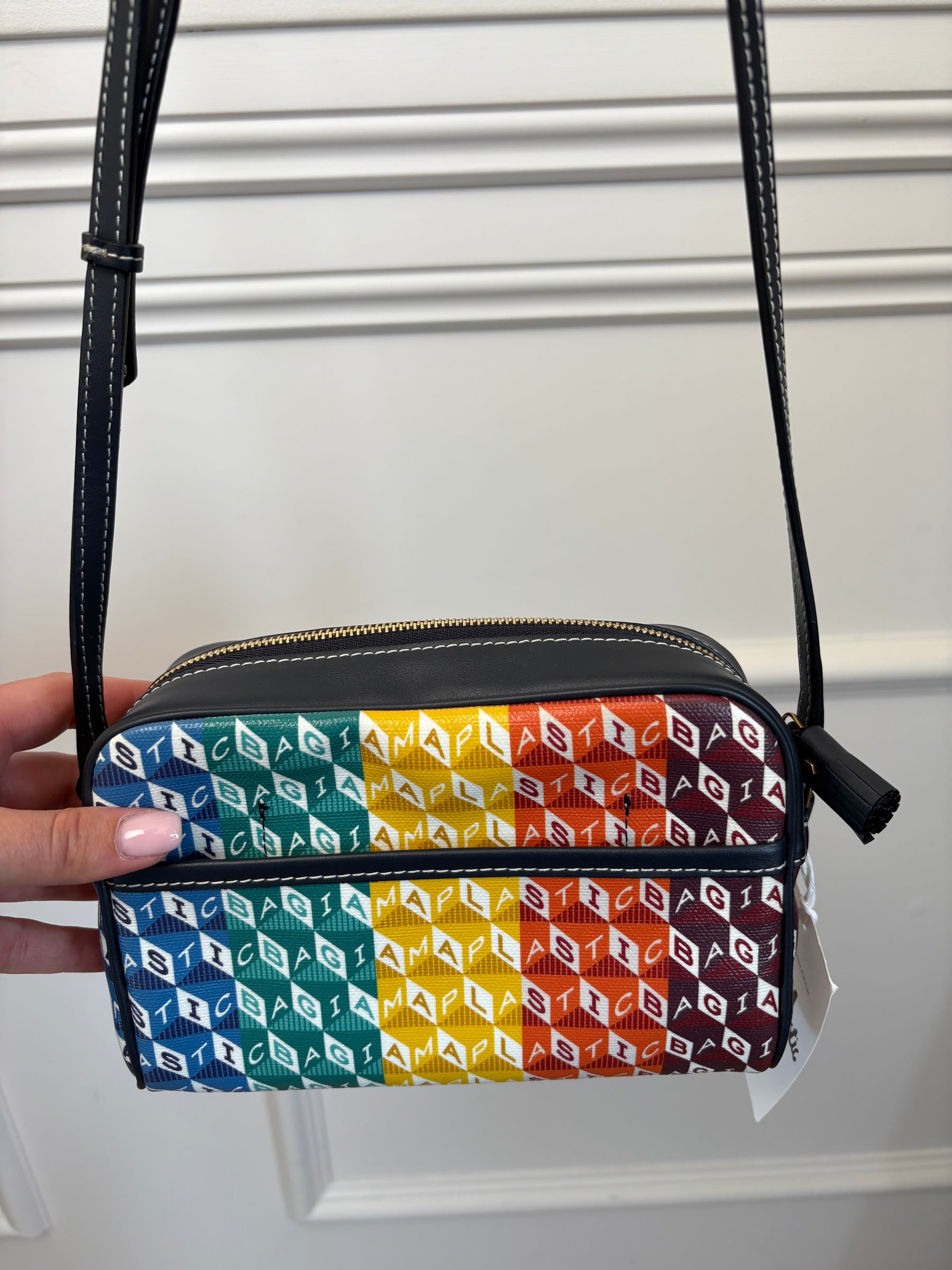 Anya Hindmarch Multi colour "I Am A Plastic Bag" Camera Bag