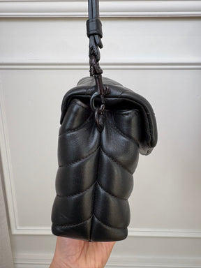 Saint Laurent Black Leather Toy Loulou Bag