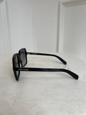 Saint Laurent Oversized Black Square Sunglasses