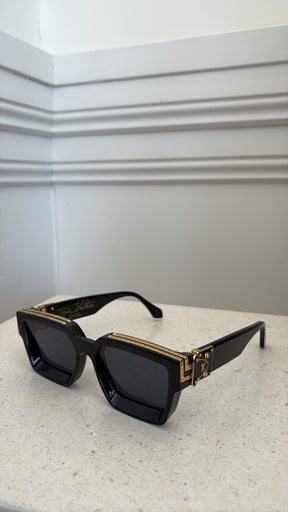 Louis Vuitton Black and Gold Millionaire Sunglasses