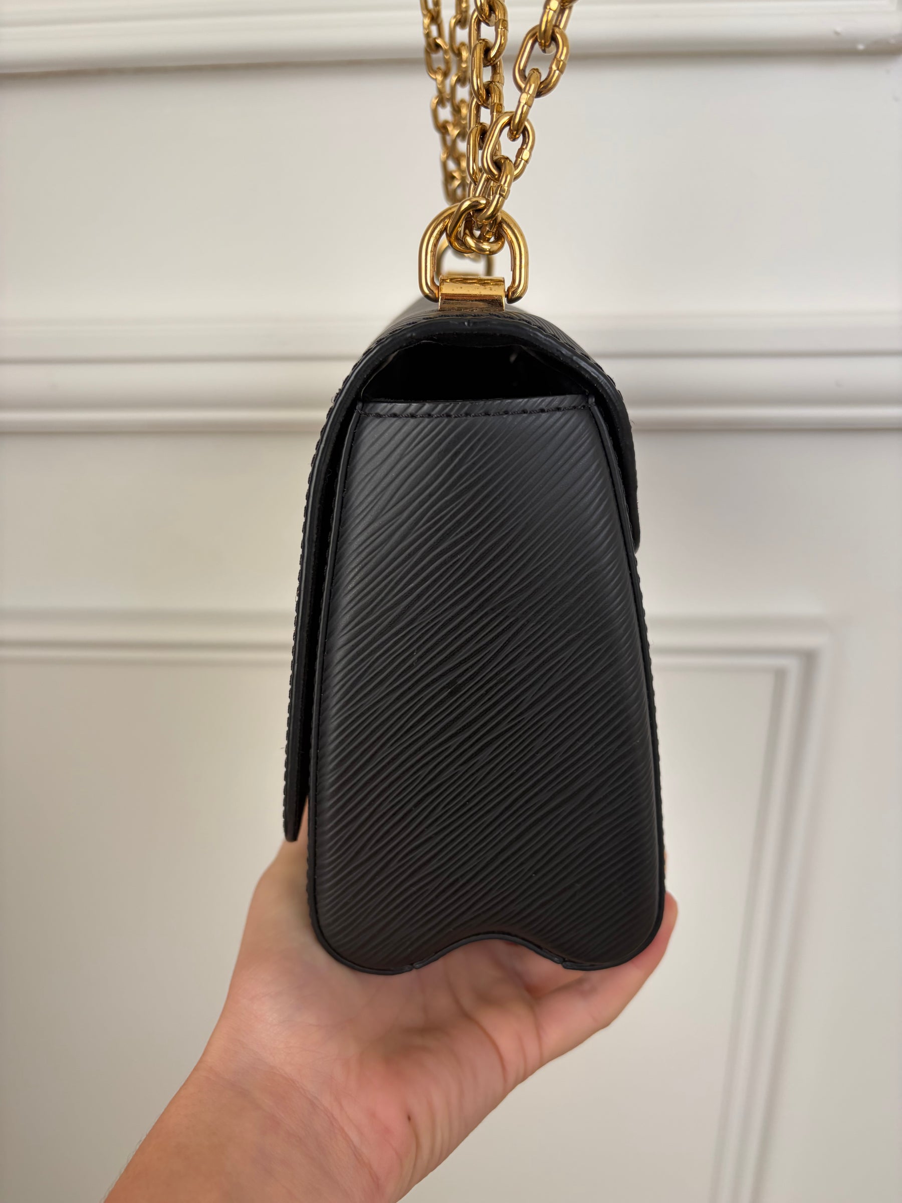 Louis Vuitton Black Epi Leather Twist Shoulder Bag