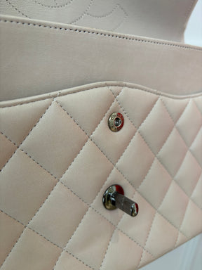 Chanel Stone Lambskin Leather Jumbo Flap Bag