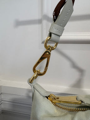 Miu Miu Beige Gabardine Pouch