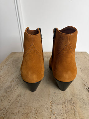 Isabel Marant Tan Suede Ankle Boots, 41