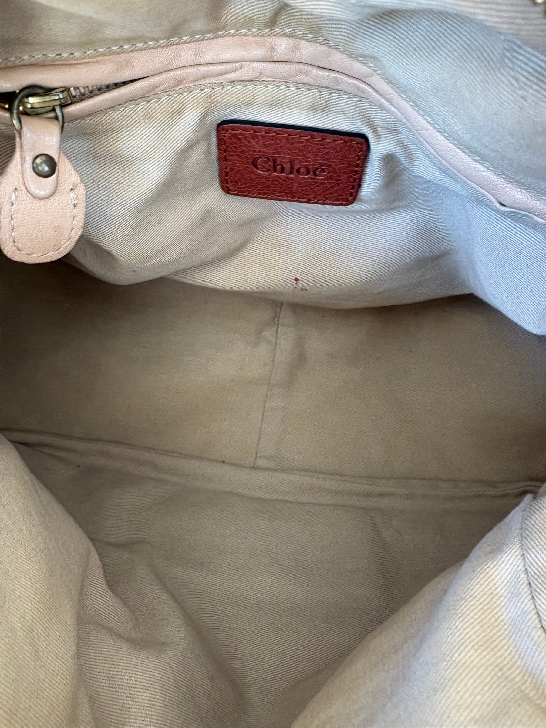 Chloé Chestnut Python and Leather Paraty Tote Bag