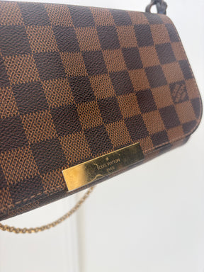 Louis Vuitton Favourite Cross Body MM Brown Damier Bag