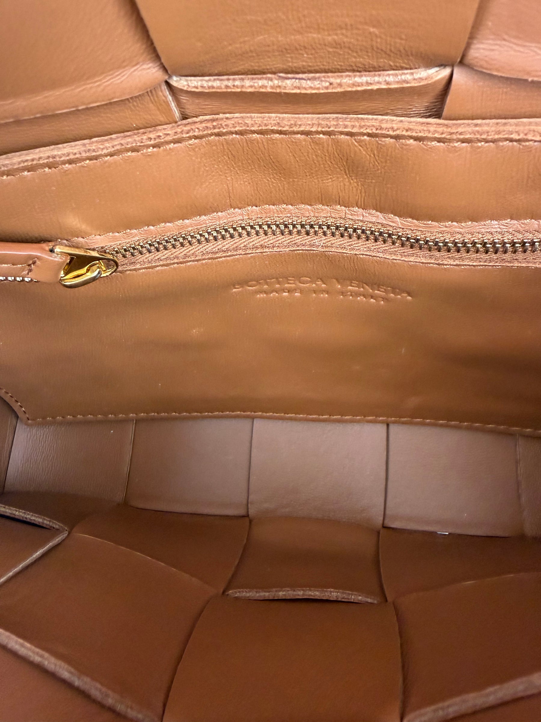 Bottega Veneta Tan Leather Casette Bag
