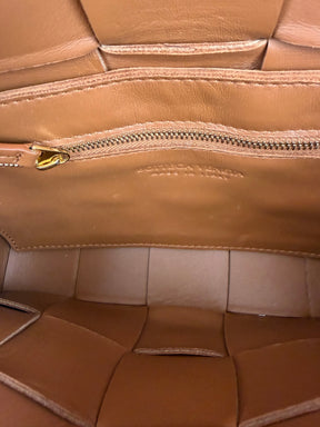 Bottega Veneta Tan Leather Casette Bag