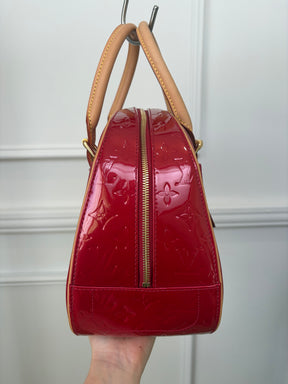 Louis Vuitton Red Vernis Leather Summit Drive Bag