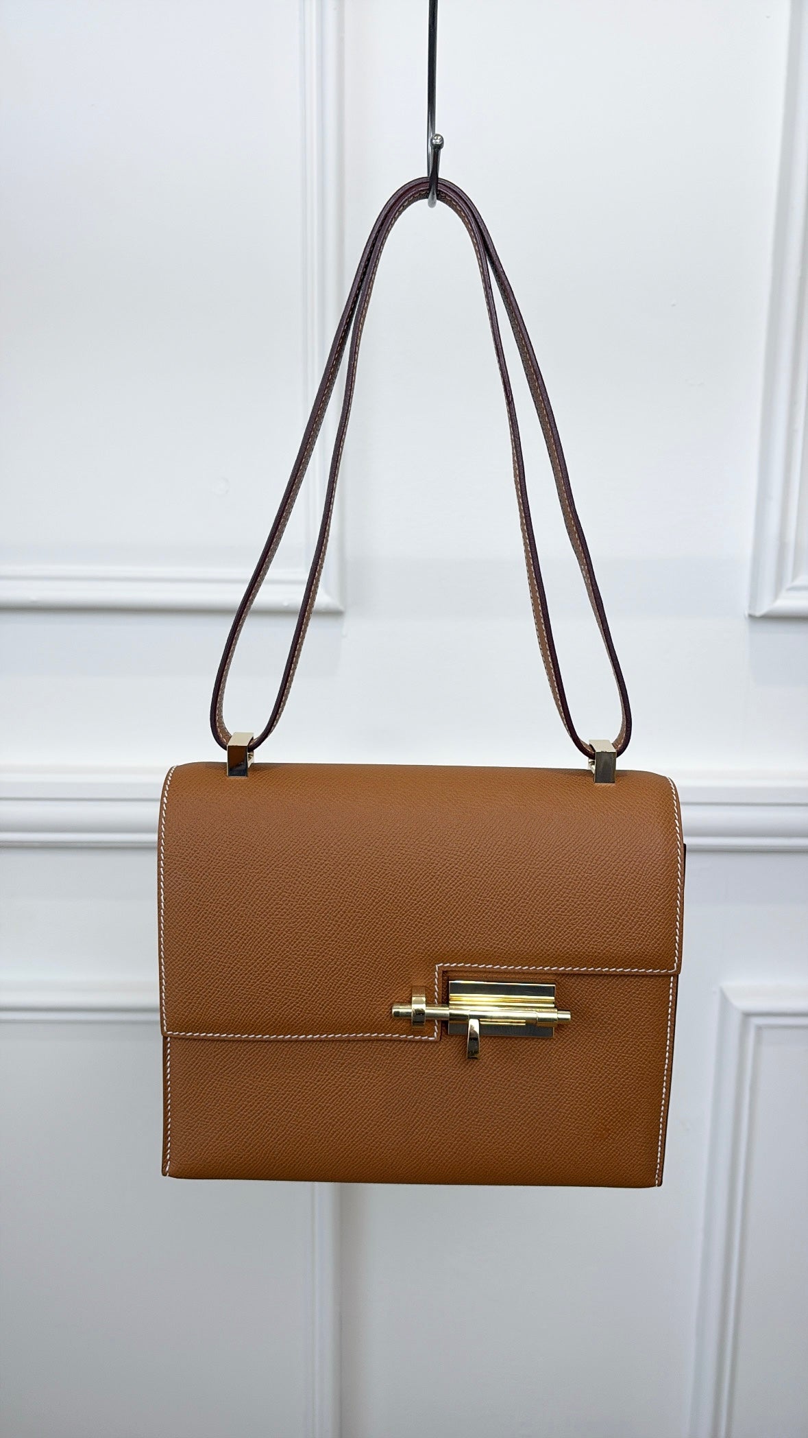 Hermès Gold Epsom Leather Verrou 21