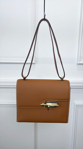 Hermès Gold Epsom Leather Verrou 21