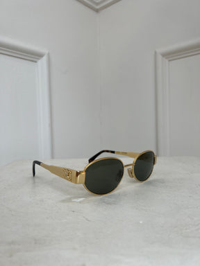 Celine Gold Triomphe Sunglasses