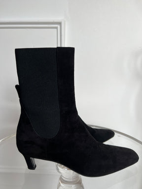 Totême Black Suede Ankle Boots, 37