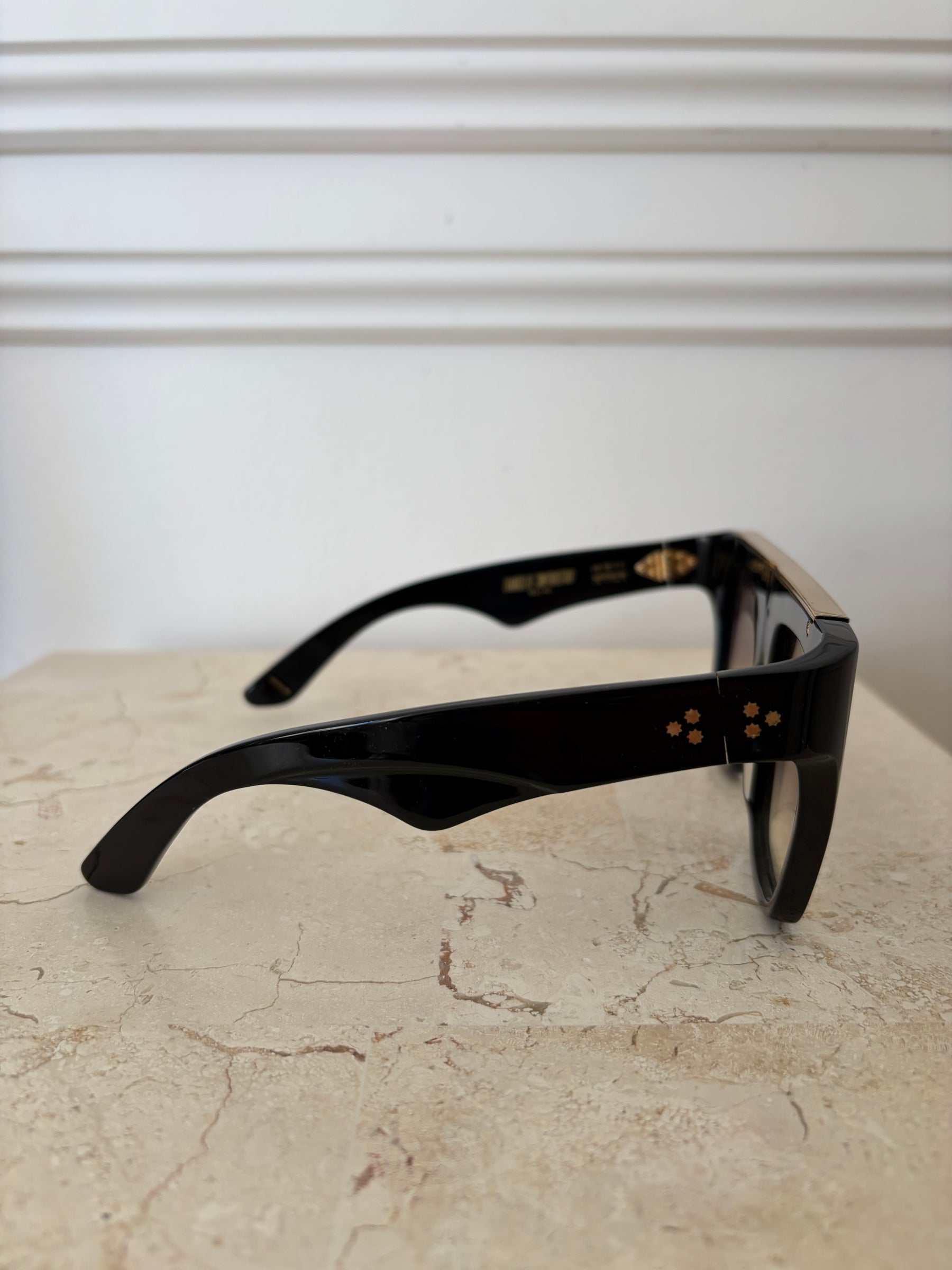 Jacques Marie Mage Selini Sunglasses Black Gold
