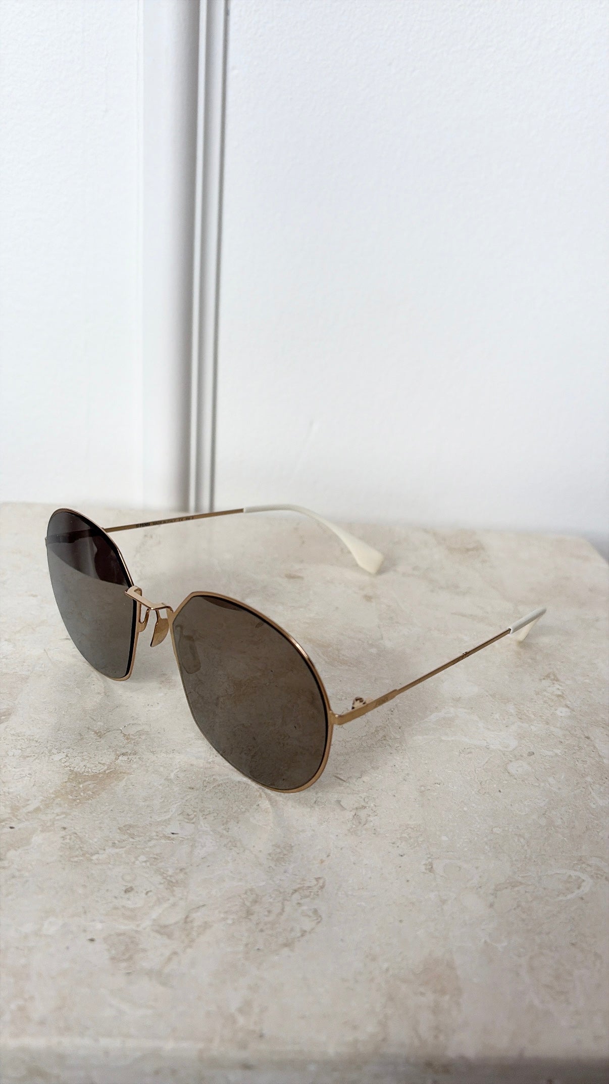 Fendi Gold Rimmed Sunglasses