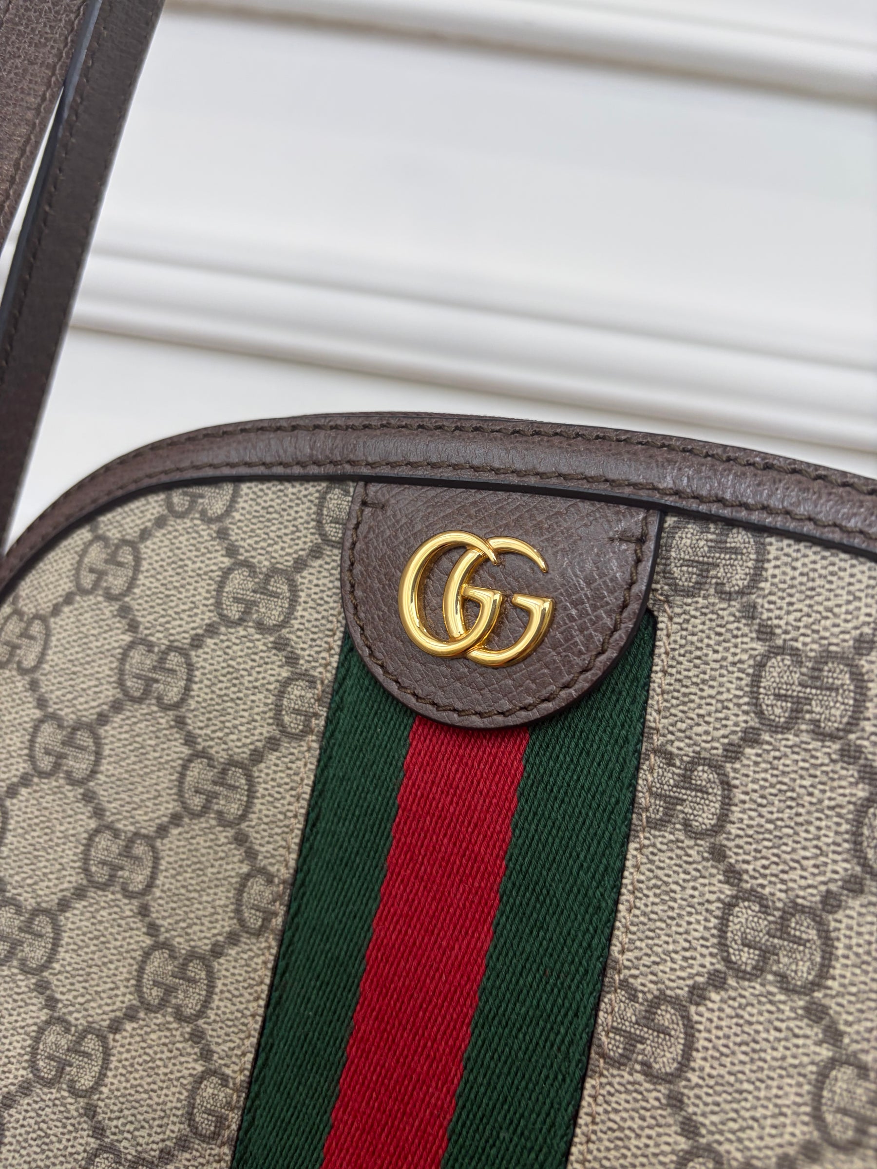 Gucci Canvas Monogram Ophidia Dome Bag